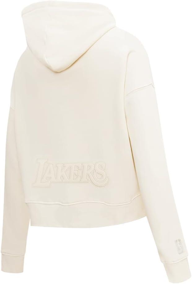 imagePro Standard Womens NBA Neutral Cropped Pullover HoodieEggshell