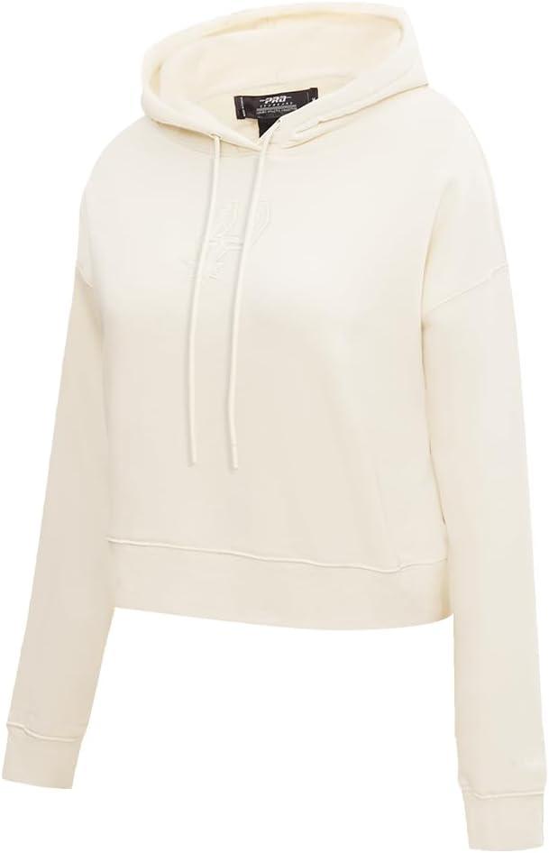 imagePro Standard Womens NBA Neutral Cropped Pullover HoodieEggshell