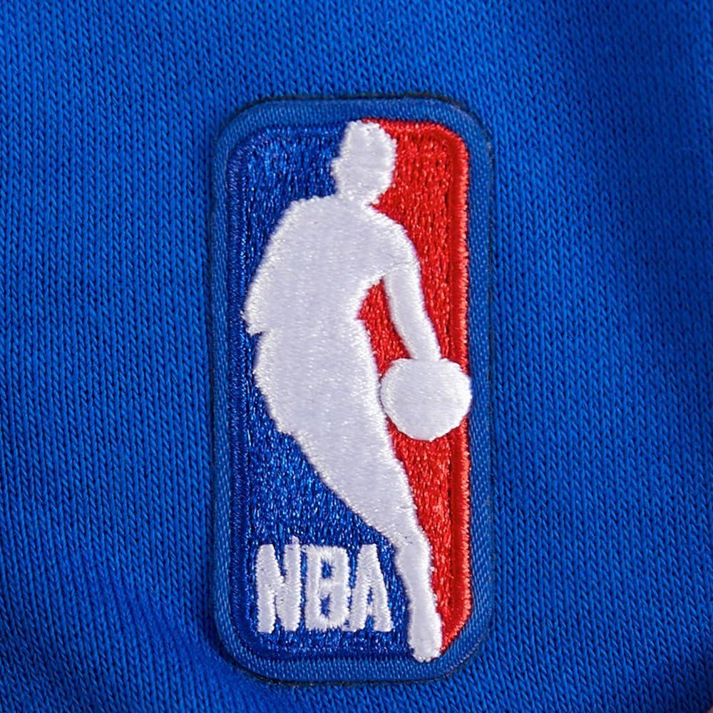imagePro Standard Womens NBA Old English Brushed Back French Terry Crewneck SweatshirtRoyal Blue