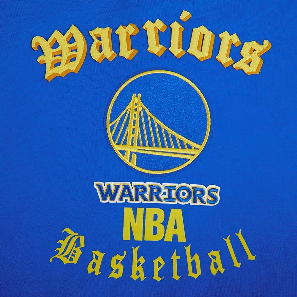 imagePro Standard Womens NBA Old English Brushed Back French Terry Crewneck SweatshirtRoyal Blue