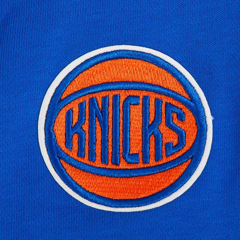 imagePro Standard Womens NBA Old English Brushed Back French Terry Crewneck SweatshirtRoyal Blue