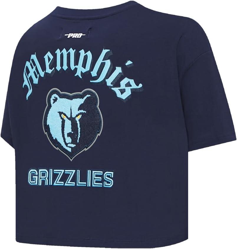 imagePro Standard Womens NBA Old English Cotton Short Sleeve Boxy TeeMidnight Navy