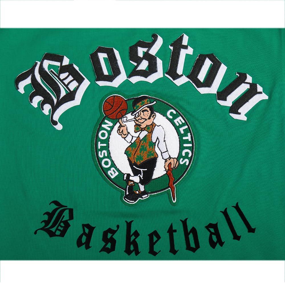 imagePro Standard Womens NBA Old English Cotton Short Sleeve Slim Fit TeeKelly Green