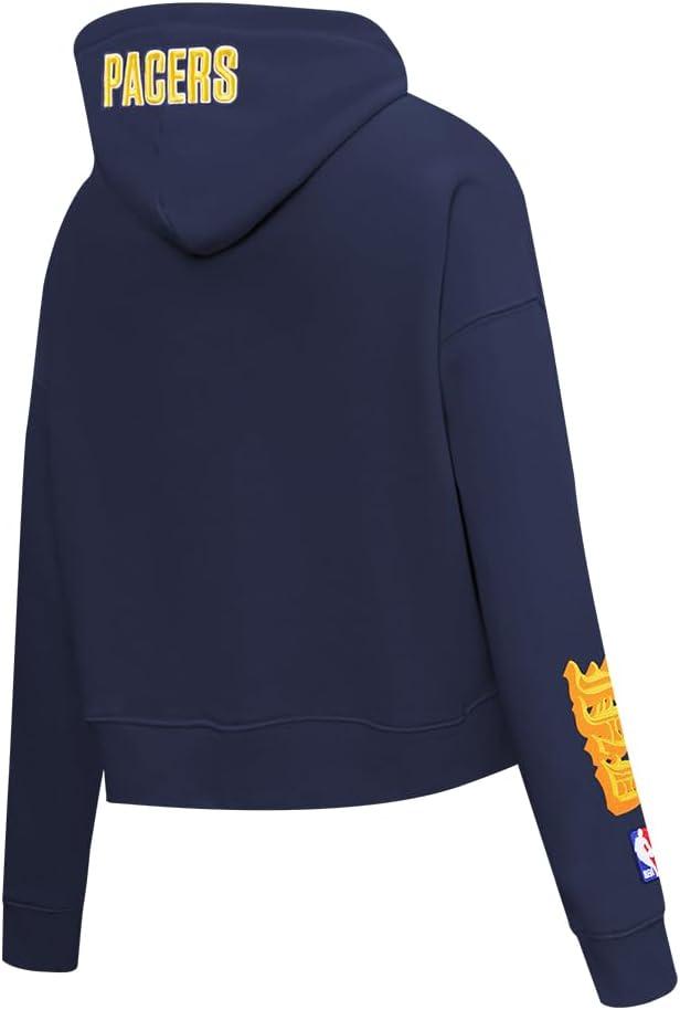 imagePro Standard Womens NBA Old English Cropped Pullover HoodieMidnight Navy
