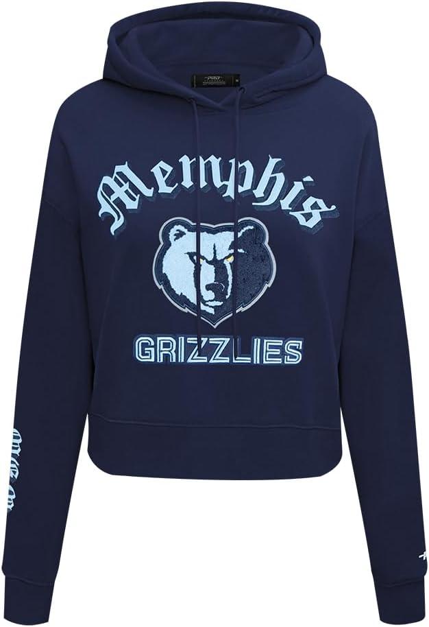 imagePro Standard Womens NBA Old English Cropped Pullover HoodieMidnight Navy