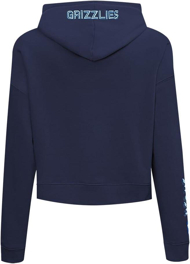 imagePro Standard Womens NBA Old English Cropped Pullover HoodieMidnight Navy