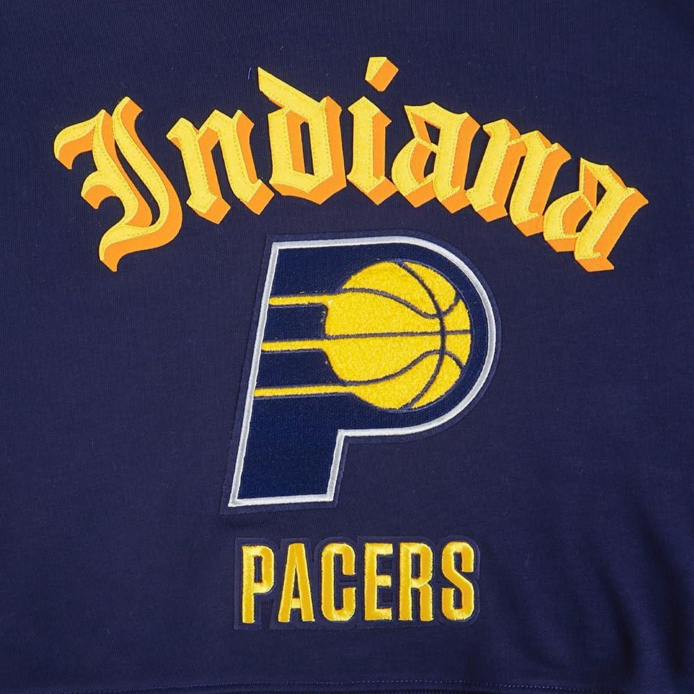 imagePro Standard Womens NBA Old English Cropped Pullover HoodieMidnight Navy