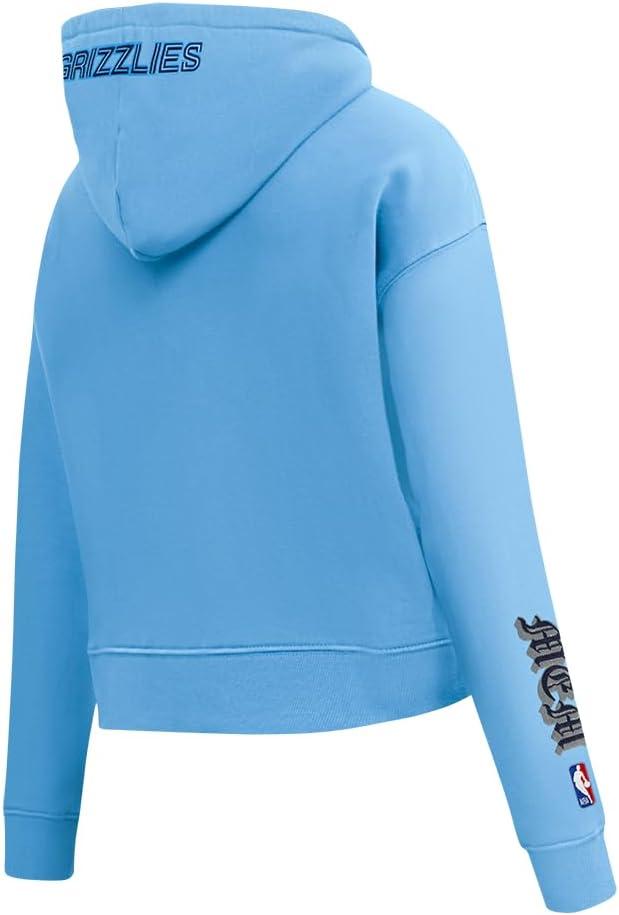 imagePro Standard Womens NBA Old English Cropped Pullover HoodieUniversity Blue