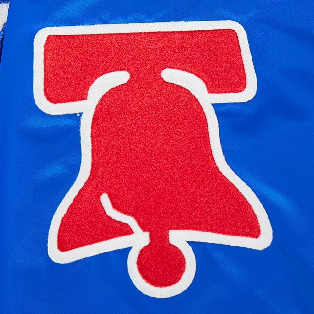 imagePro Standard Womens NBA Retro Classics Satin JacketRoyal BlueRed