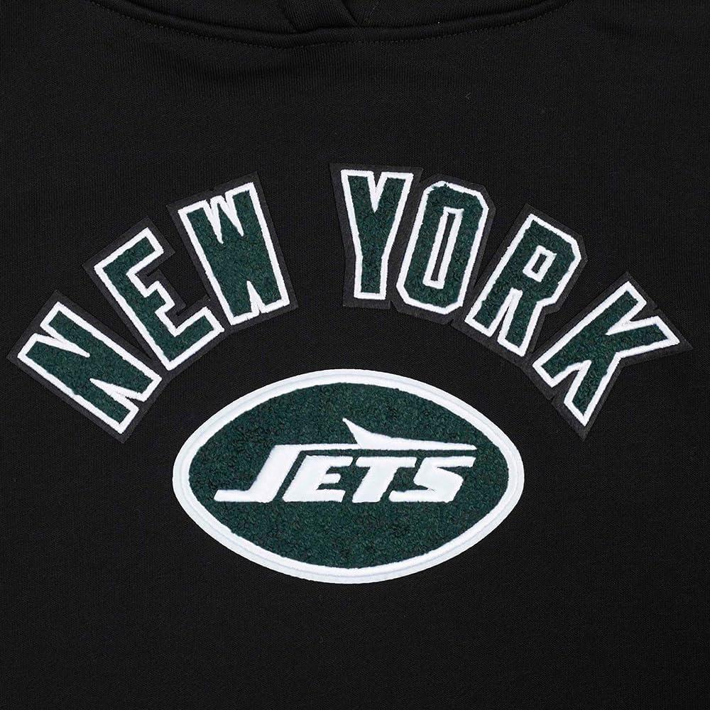 imagePro Standard Womens NFL Classic Chenille Brushed Back French Terry Pull Over HoodieBlack