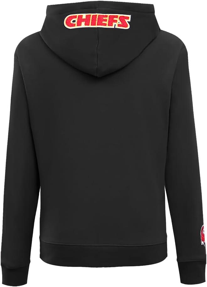 imagePro Standard Womens NFL Classic Chenille Brushed Back French Terry Pull Over HoodieBlack