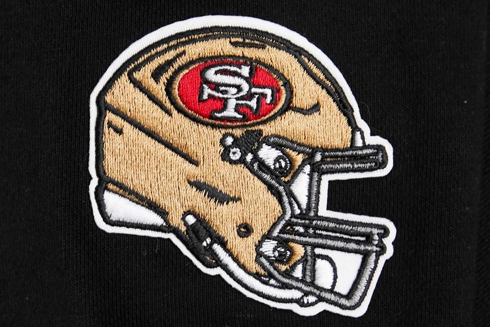 imagePro Standard Womens NFL Classic Chenille Brushed Back French Terry Pull Over HoodieBlack