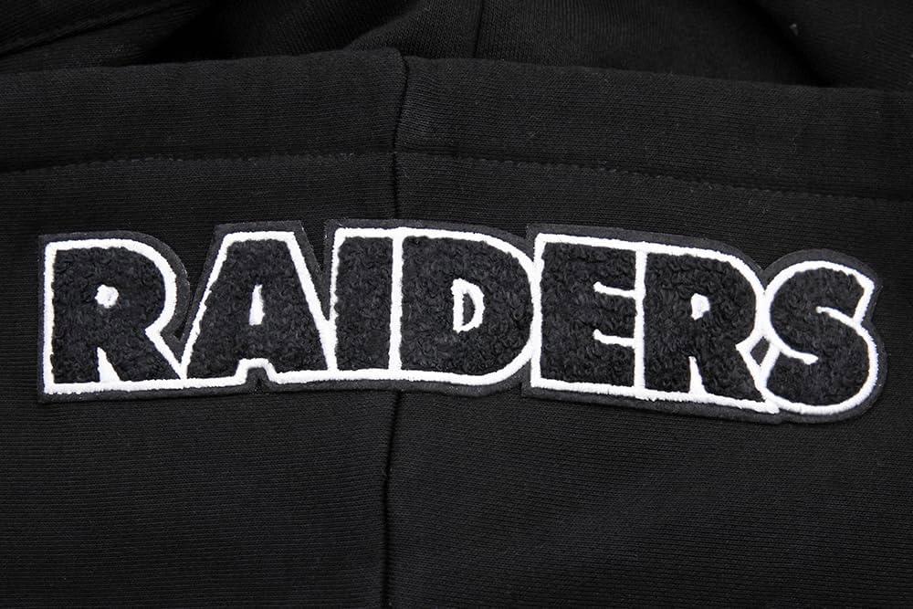 imagePro Standard Womens NFL Classic Chenille Brushed Back French Terry Pull Over HoodieBlack