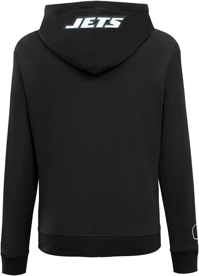 imagePro Standard Womens NFL Classic Chenille Brushed Back French Terry Pull Over HoodieBlack