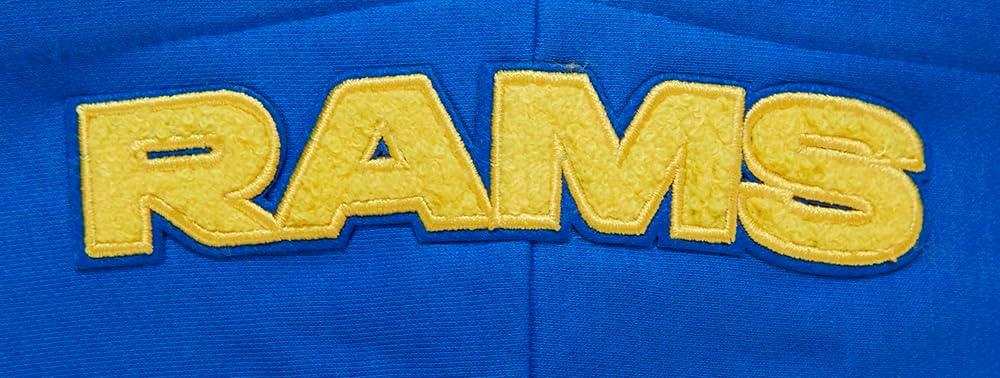 imagePro Standard Womens NFL Classic Chenille Brushed Back French Terry Pull Over HoodieRoyal Blue