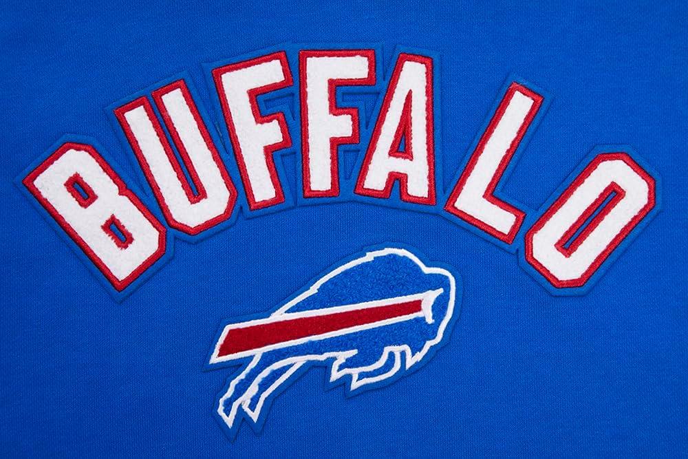 imagePro Standard Womens NFL Classic Chenille Brushed Back French Terry Pull Over HoodieRoyal Blue