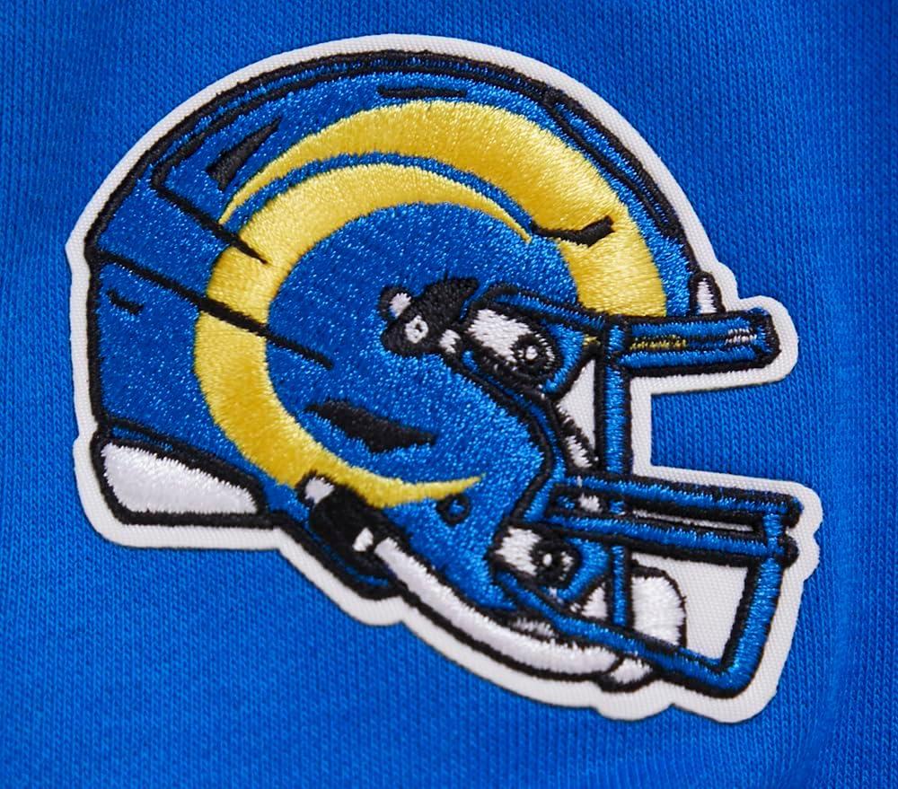 imagePro Standard Womens NFL Classic Chenille Brushed Back French Terry Pull Over HoodieRoyal Blue