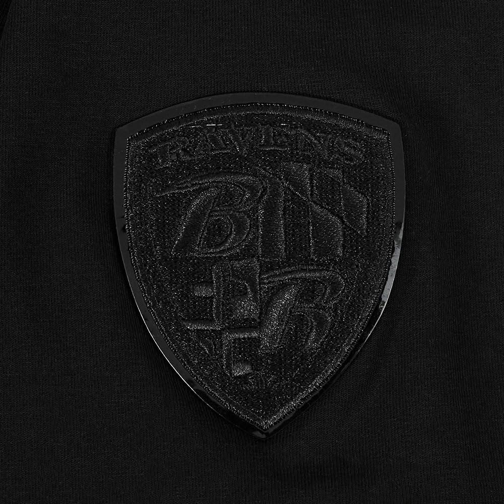 imagePro Standard Womens NFL Classic Triple Black Cotton Short Sleeve Boxy TeeBlack