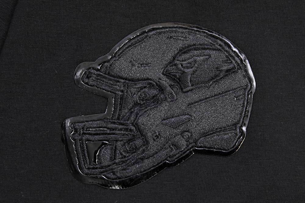 imagePro Standard Womens NFL Classic Triple Black Cotton Short Sleeve Boxy TeeBlack