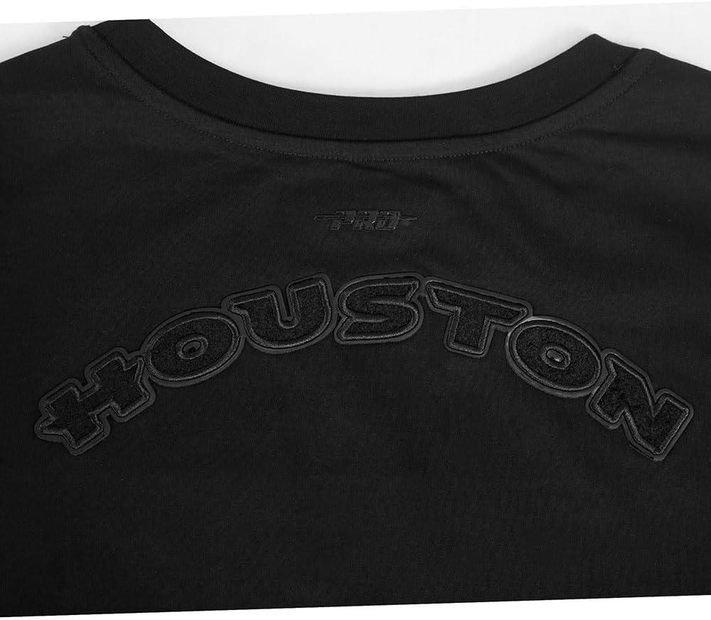 imagePro Standard Womens NFL Classic Triple Black Cotton Short Sleeve Boxy TeeBlack