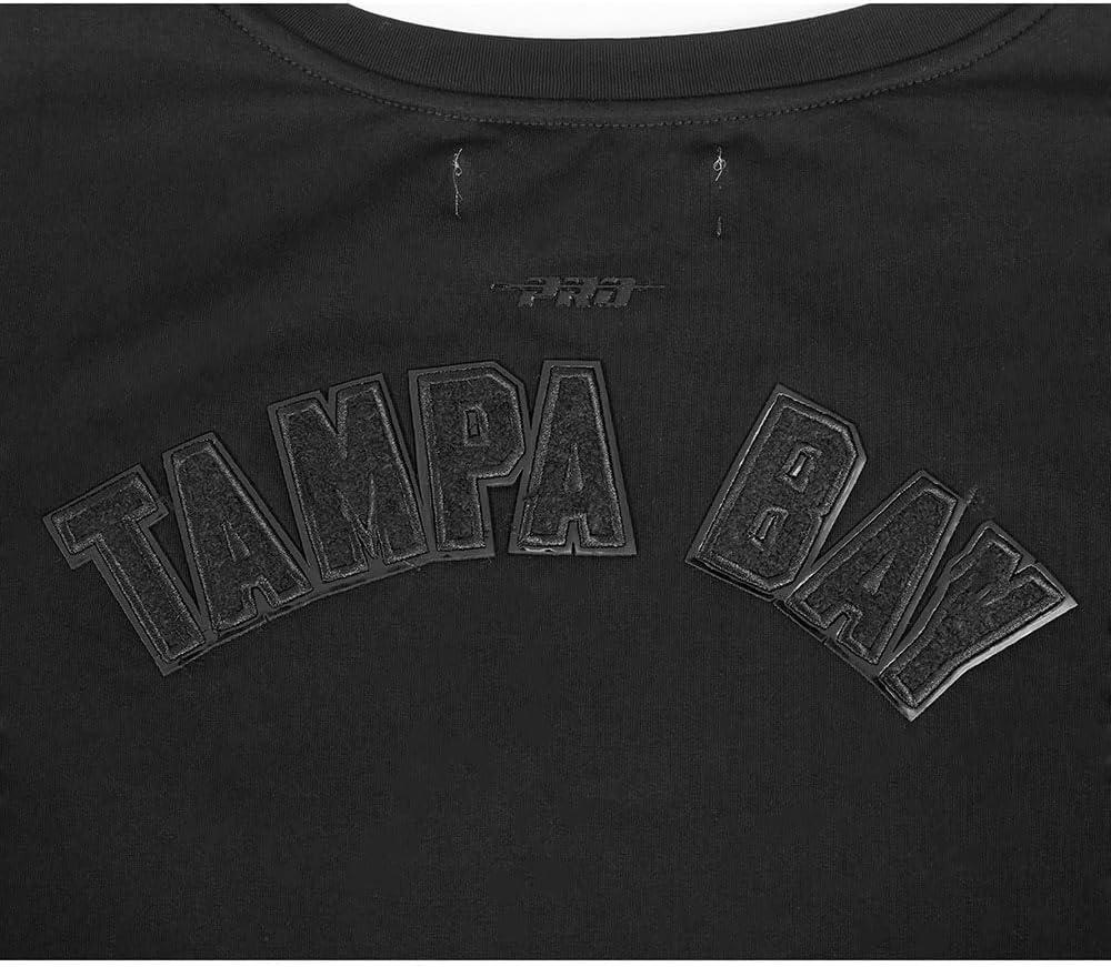 imagePro Standard Womens NFL Classic Triple Black Cotton Short Sleeve Boxy TeeBlack