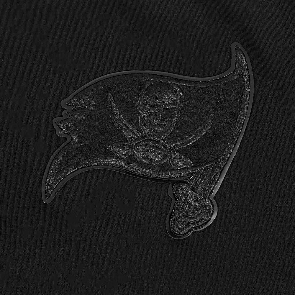 imagePro Standard Womens NFL Classic Triple Black Cotton Short Sleeve Boxy TeeBlack