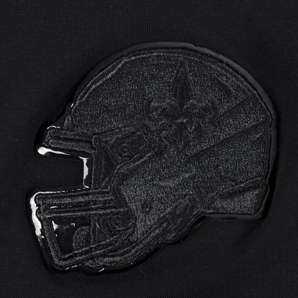imagePro Standard Womens NFL Classic Triple Black Cotton Short Sleeve Boxy TeeBlack