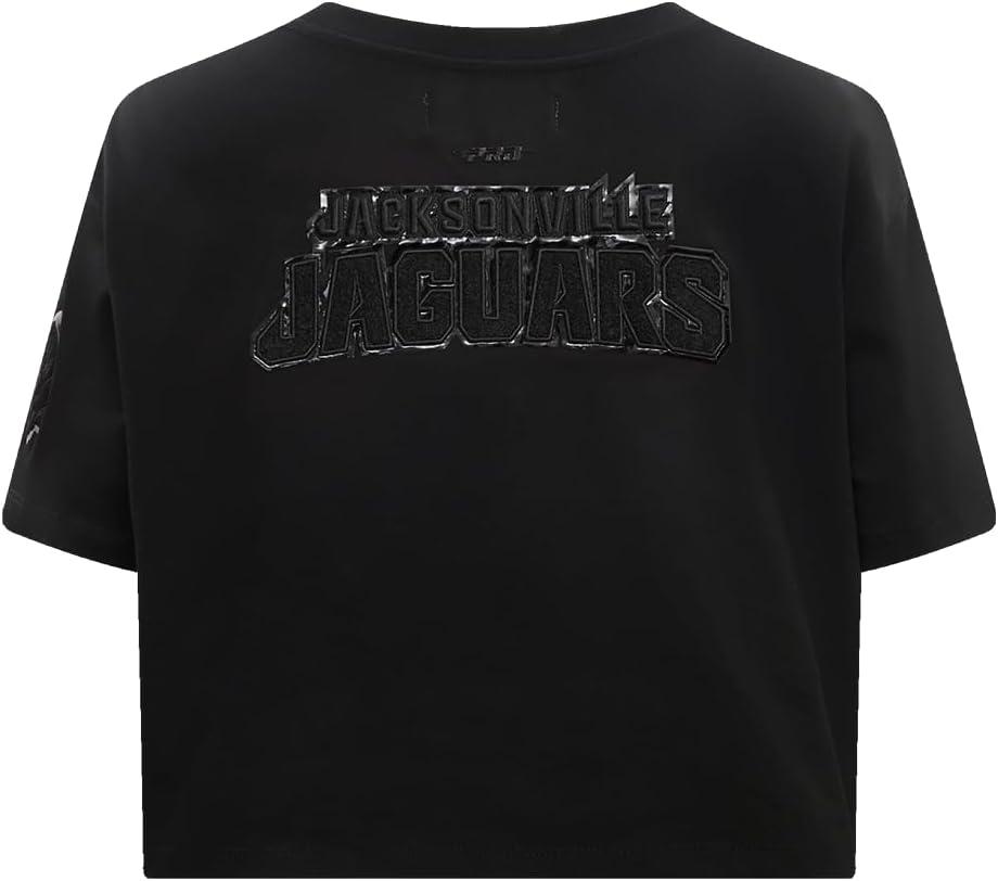 imagePro Standard Womens NFL Classic Triple Black Cotton Short Sleeve Boxy TeeBlack