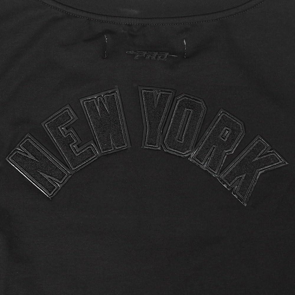 imagePro Standard Womens NFL Classic Triple Black Cotton Short Sleeve Boxy TeeBlack