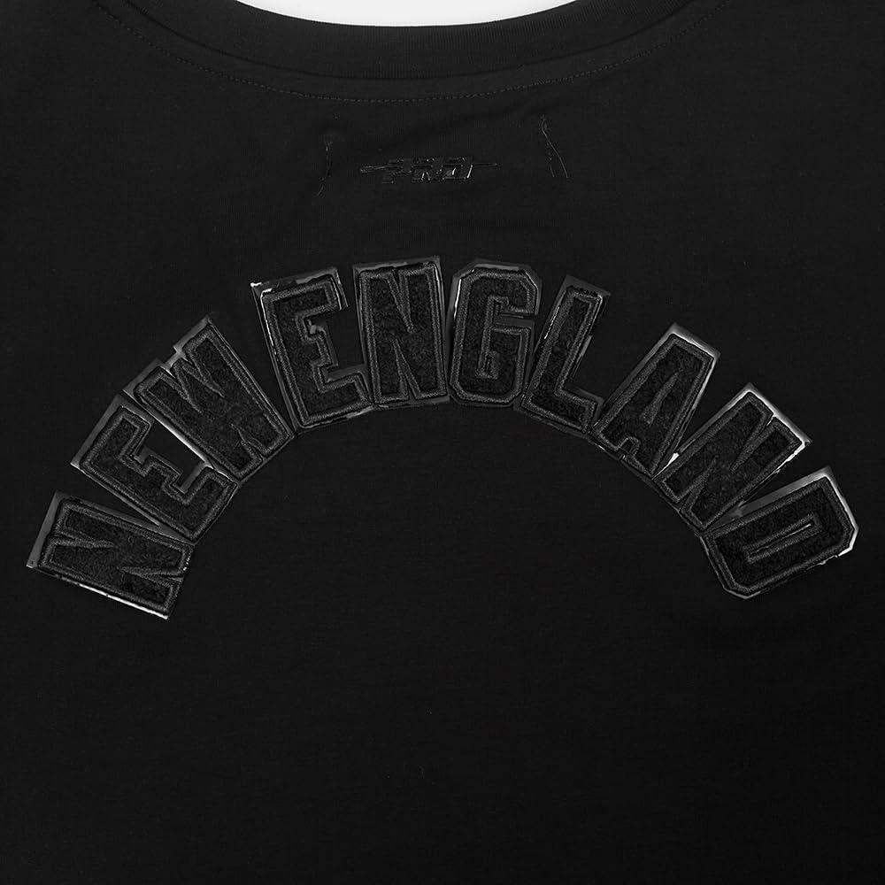 imagePro Standard Womens NFL Classic Triple Black Cotton Short Sleeve Boxy TeeBlack