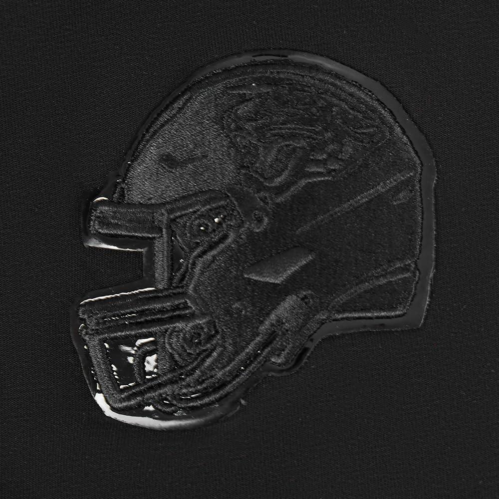 imagePro Standard Womens NFL Jacksonville Jaguars Classic Triple Black Short Sleeve Boxy Tee XS