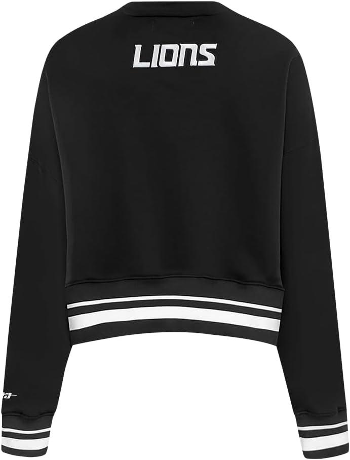 imagePro Standard Womens NFL Pearls Brushed Back French Terry Crewneck SweatshirtBlack