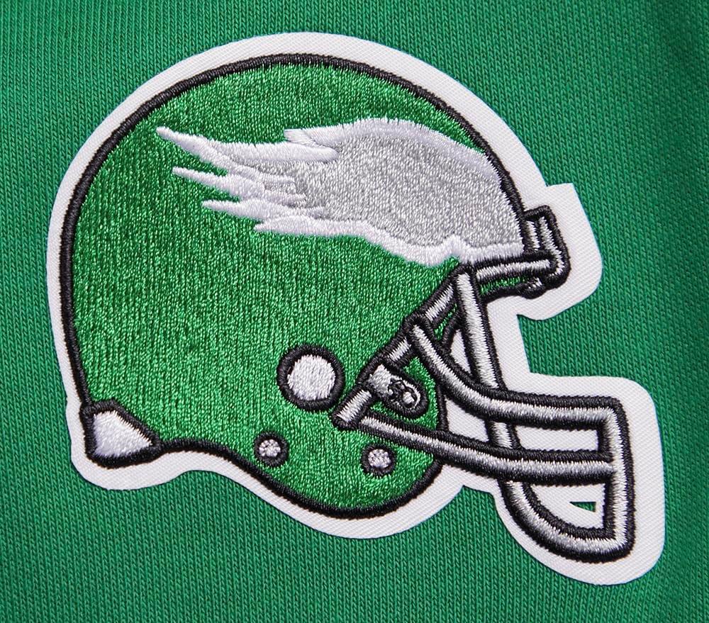 imagePro Standard Womens NFL Retro Classics Brushed Back French Terry Cropped Pullover HoodieKelly Green