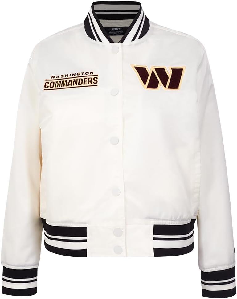 imagePro Standard Womens NFL Retro Classics Satin JacketIvory