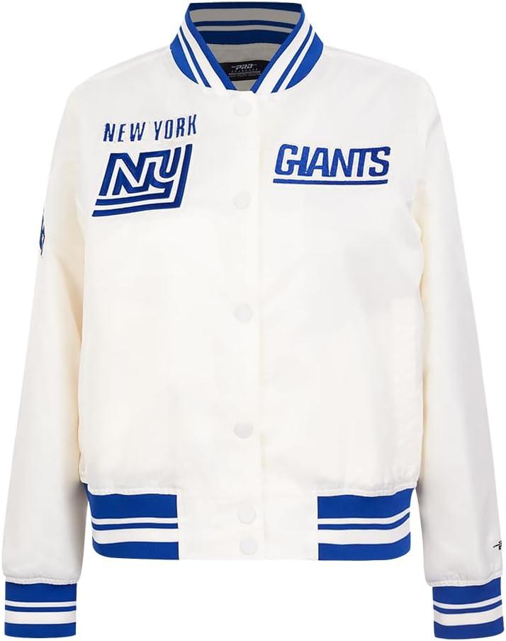 imagePro Standard Womens NFL Retro Classics Satin JacketOffwhite