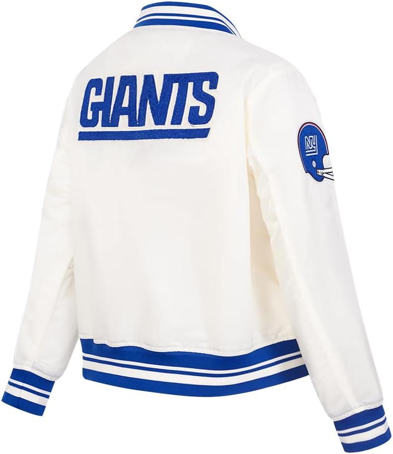 imagePro Standard Womens NFL Retro Classics Satin JacketOffwhite