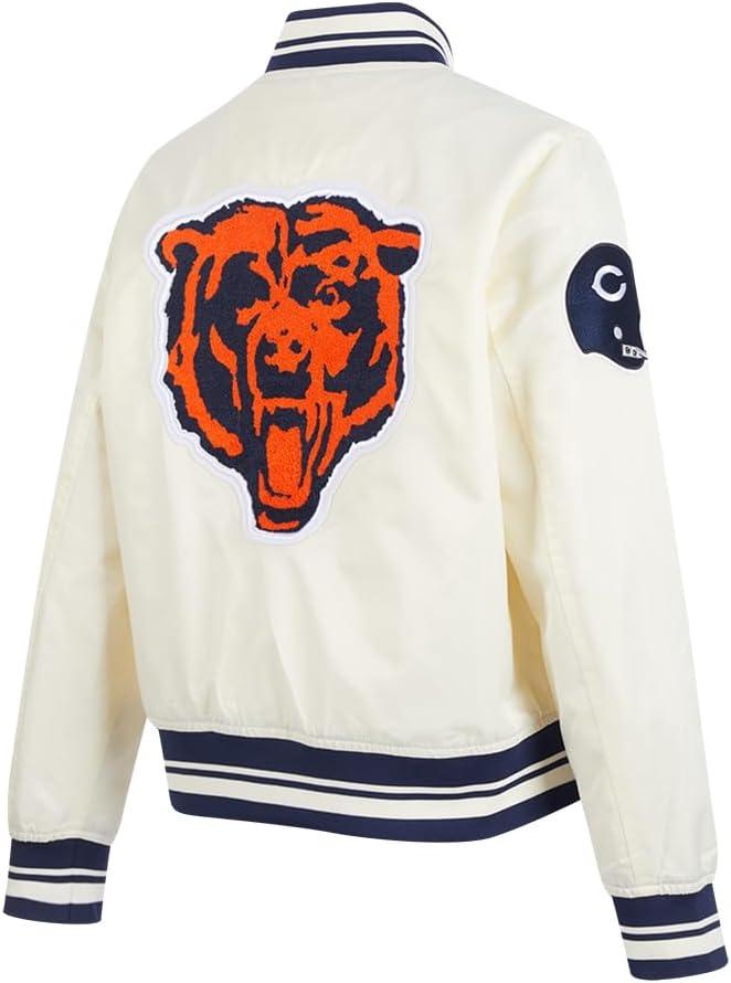 imagePro Standard Womens NFL Retro Classics Satin JacketOffwhite
