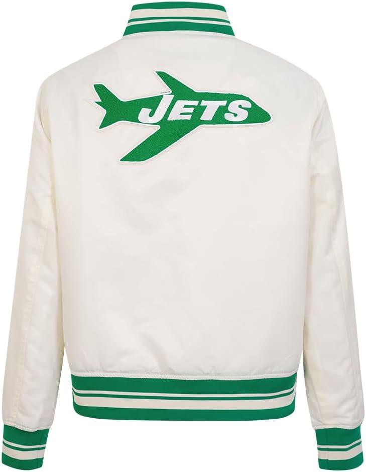 imagePro Standard Womens NFL Retro Classics Satin JacketOffwhite