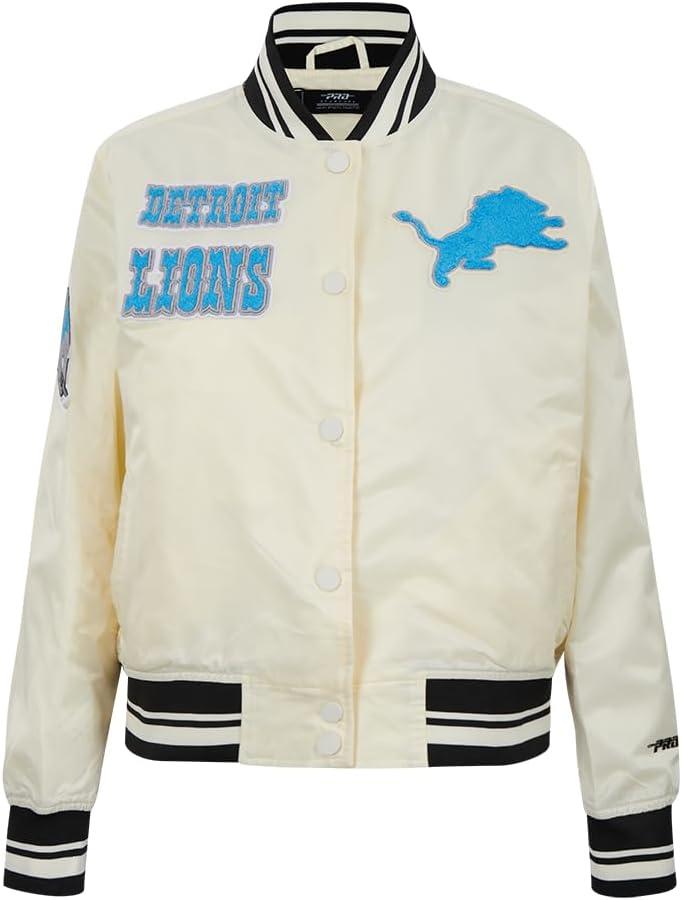 imagePro Standard Womens NFL Retro Classics Satin JacketOffwhite