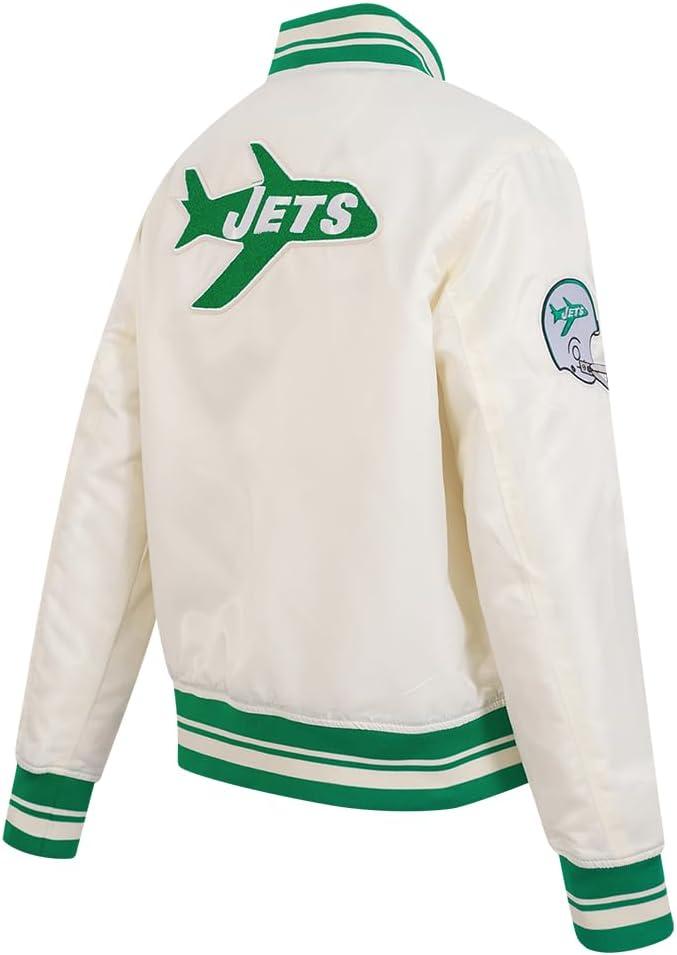 imagePro Standard Womens NFL Retro Classics Satin JacketOffwhite
