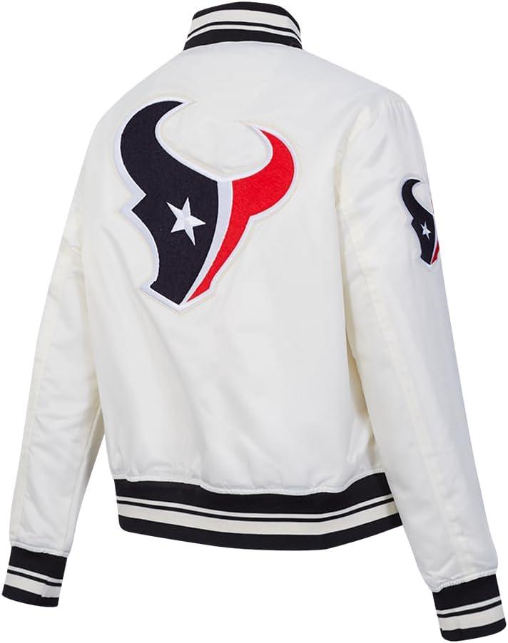 imagePro Standard Womens NFL Retro Classics Satin JacketOffwhite