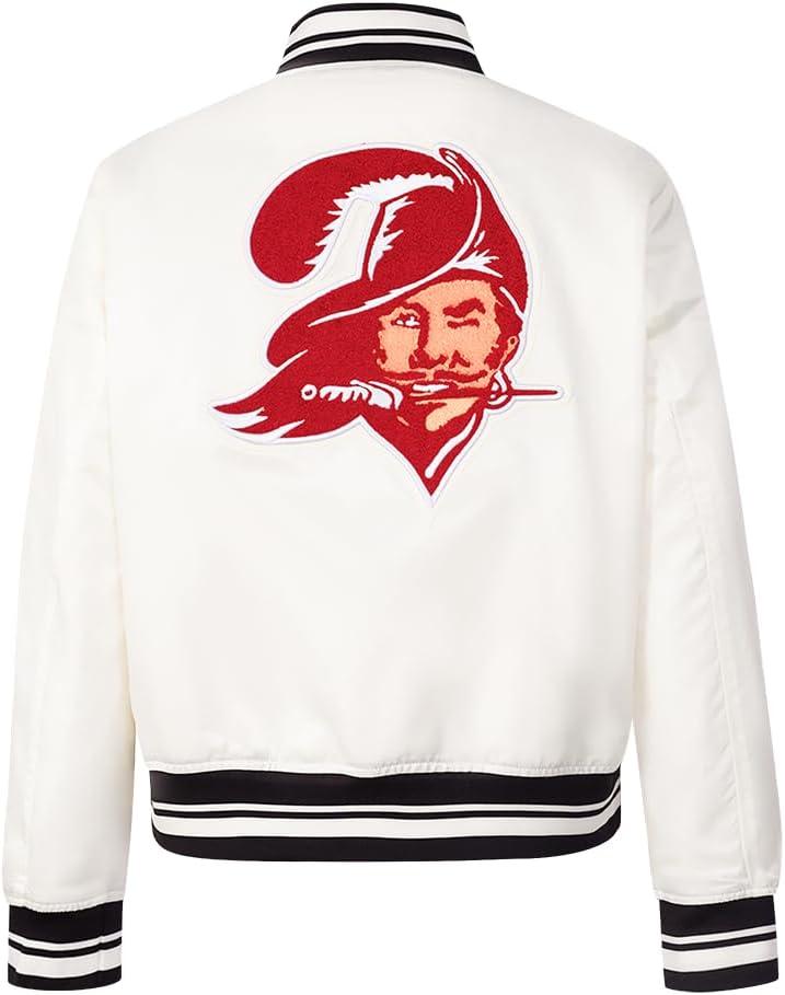 imagePro Standard Womens NFL Retro Classics Satin JacketOffwhite