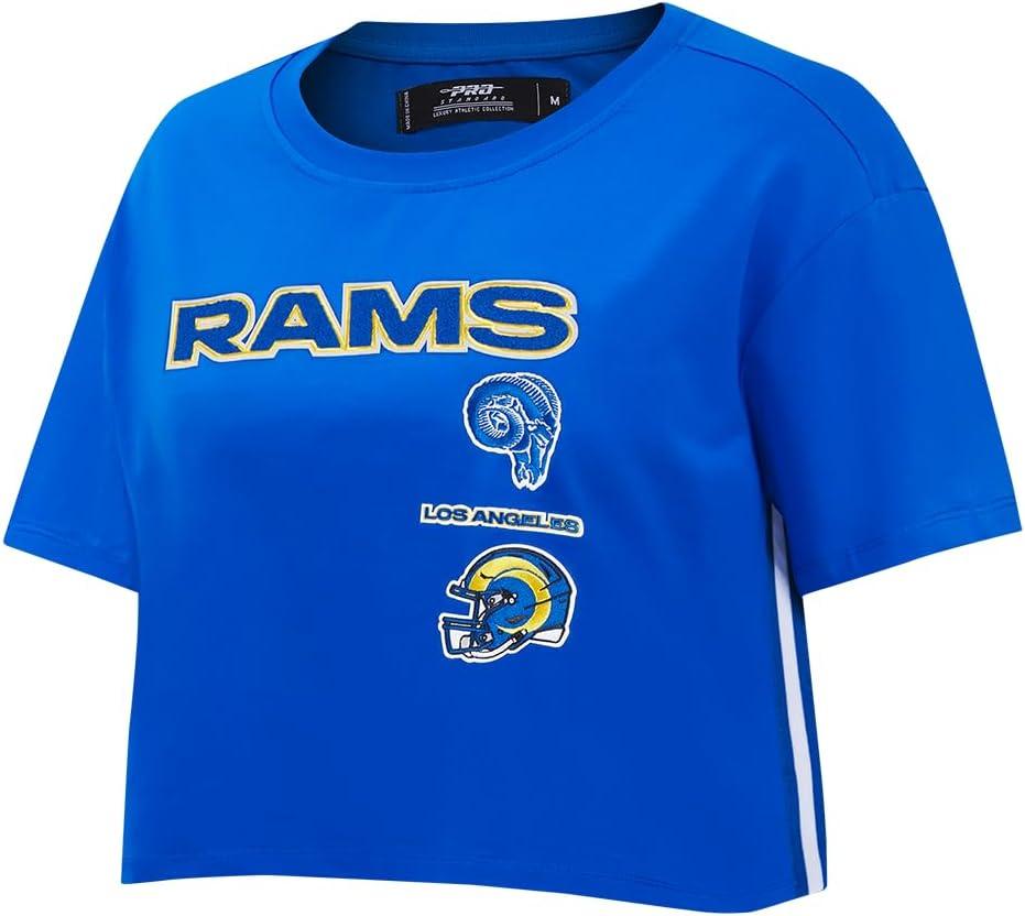 imagePro Standard Womens NFL Retro Classics Short Sleeve Boxy TeeRoyal Blue