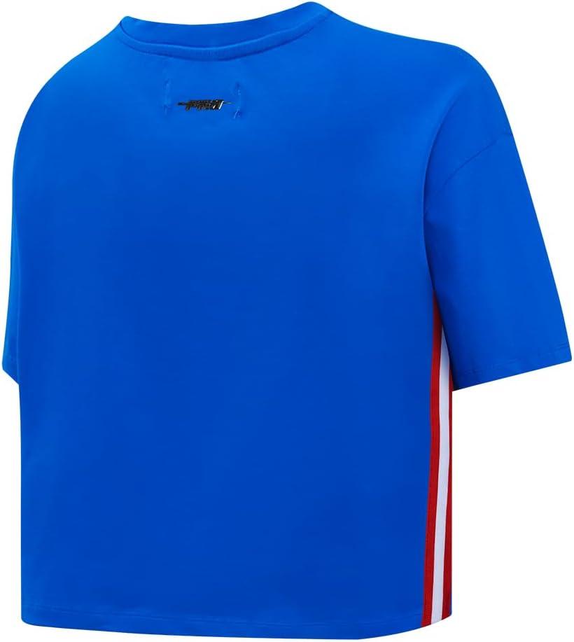 imagePro Standard Womens NFL Retro Classics Short Sleeve Boxy TeeRoyal Blue