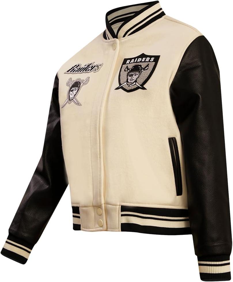 imagePro Standard Womens NFL Retro Classics Varsity JacketOffwhite
