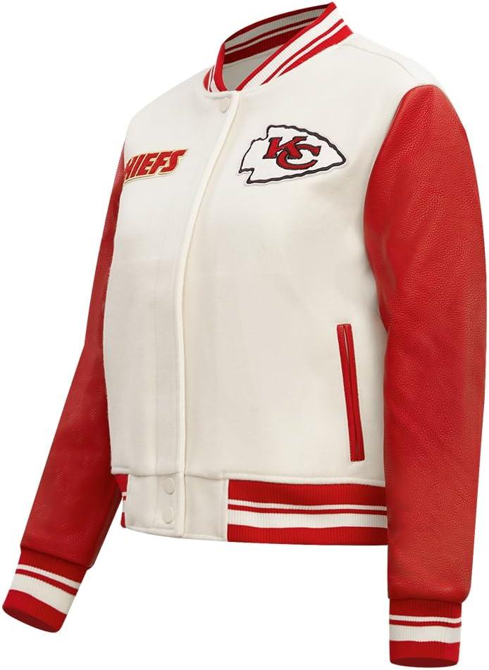 imagePro Standard Womens NFL Retro Classics Varsity JacketOffwhite