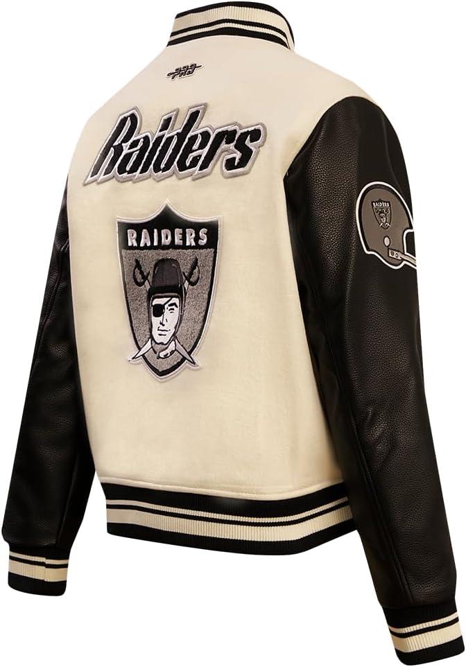 imagePro Standard Womens NFL Retro Classics Varsity JacketOffwhite