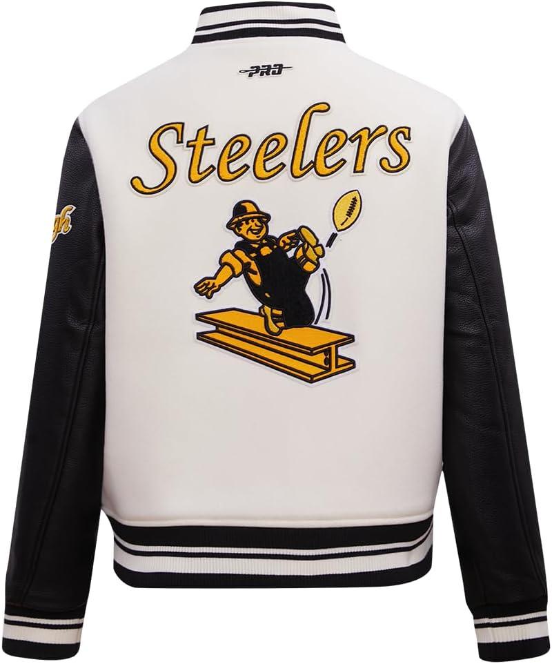 imagePro Standard Womens NFL Retro Classics Varsity JacketOffwhite