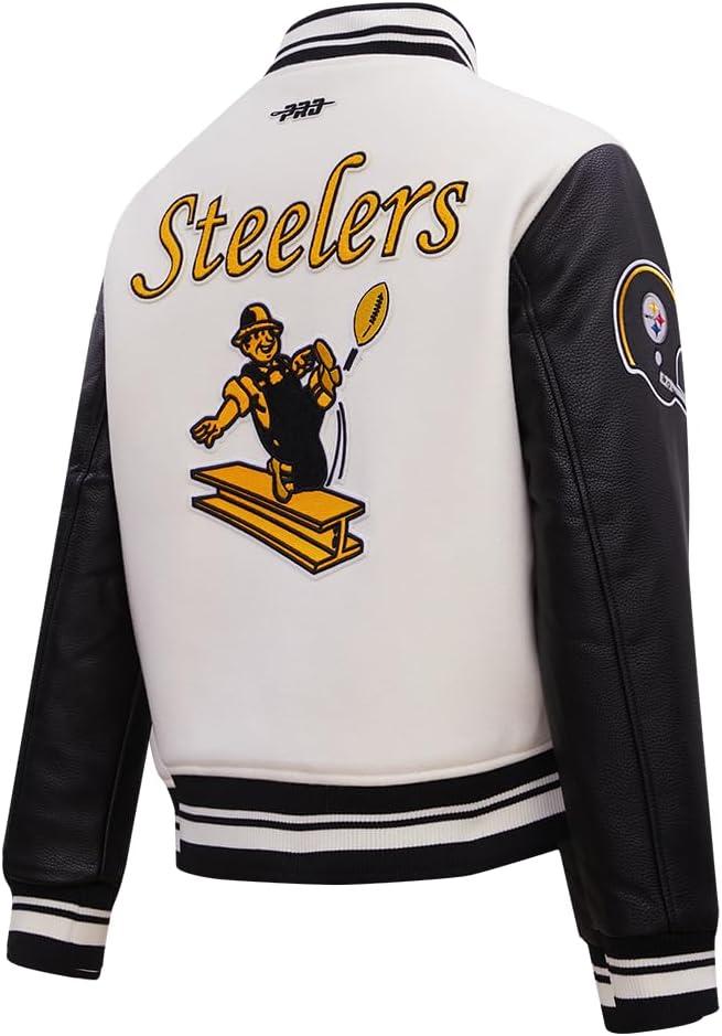 imagePro Standard Womens NFL Retro Classics Varsity JacketOffwhite