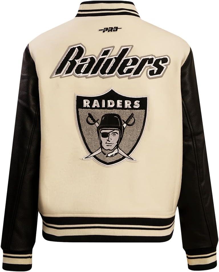 imagePro Standard Womens NFL Retro Classics Varsity JacketOffwhite